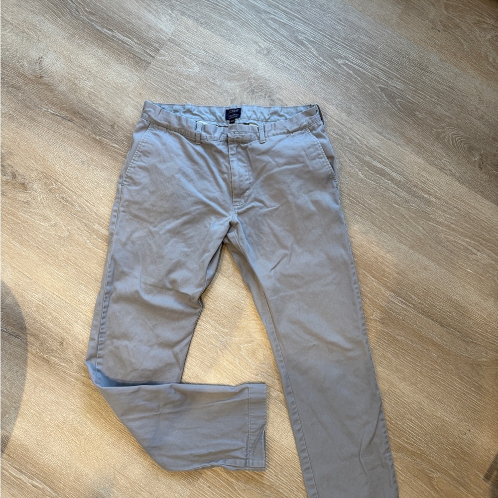 J. Crew Men's Light Gray Chinos